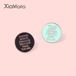 Brooches Pins Geometry Sticky Note Enamel Pin Custom Encourage Introvert Quote For Women Student Hat Badge Lapel Clothes Jewelry GiftPins