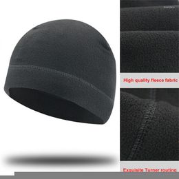 Cycling Caps Windproof Women Men Polar Fleece Warm Beanie Hat Cap Male Lady Autumn Winter Soft Comfortable Ski For