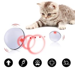 Toys Smart Automatic Cat Toys Ball Pet Interactive Auto Rolling Self Rotating Ball Led Light USB Rechargeable Toys for Cats Kitten