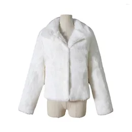 Women's Jackets T0850 European Fashion Winter Women Clothes Faux Fur Coat Girl Short Jacket