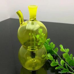 Glass Pipes Smoking Manufacture Hand-blown hookah Colored gourd glass hookah kettle