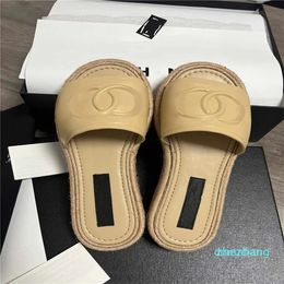 2023-Designers Slippers Pool Women Sandals Sunset Flat Comfort Mules Padded Front Strap Slippers Fashio Fisherman Shoes Style Slides Fisherman Shoes
