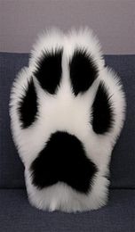 Creative Panda Paw Shape Cushion Seat Pad Home Car Bed Sofa Throw Pillow With Filling Cute Cat Paw Cushions Bedroom Tatami Decor 27405530