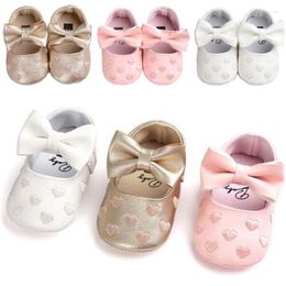 First Walkers Toddlers Infant Baby Girl Toddler Bowknot Moccasins Soft Sole Prewalker Shoes 0-18M