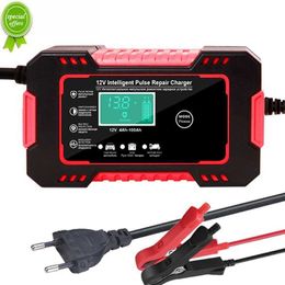 12V 6A Smart Car Battery Charger with Digital Display Smart Fully Trickle Charger for Cars Motorcycles SUVs