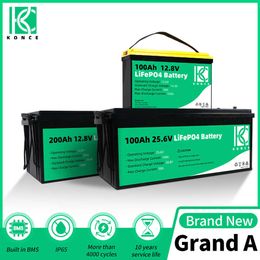 12v 100Ah 200Ah Lifepo4 Battery 24v 100Ah Pack Rechargeable 50Ah Deep Cycle Lifepo4 Built-in BMS For Van Folklift Golf Cart Boat