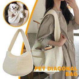 Dog Car Seat Covers Handmade Pet Puppy Kitten Carrier Outdoor Travel Canvas Sling Cat Bag Breathable Shoulder Handbag Tote Comfort Sing V7C9
