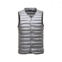 Men's Down Winter Men Ultra Light Waistcoat 90% White Duck Vests Sleeveless Jacket Autumn Slim Short Jackets Coats Outerwear WZ550