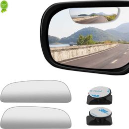 2023 2Pcs Universal Car Blind Spot Mirror Frameless 360 Degree Wide Angle Telescopic Inspection Parking Mirror Car Accessories