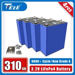 New Class A 4PCS 3.2V 310Ah 320Ah Lifepo4 Battery Rechargeable Battery DIY Home Backup Battery Camping Cookout Battery Pack