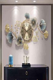 Metal Silent Wall Clocks Mechanism Living Room Decoration Unusual Luxury Golden Digital Wall Clock Modern Design Home Horloge H2201306192