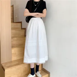 Skirts Long Skirt Female Cake Half-length Summer Korean Version Of The High-waisted Thin All-match A-line