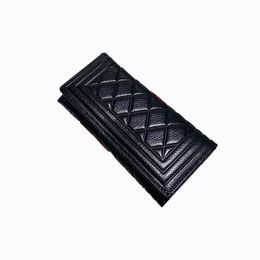 CC New Women's Luxury Wallet Designer Fashion Bag Folding Card Clutch Bag Coin Bag Top Designer Passport Bag Pure Leather Card Holder