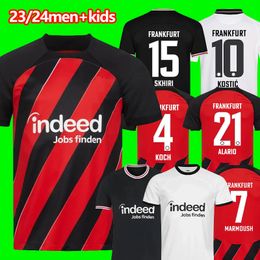 23/24 Eintracht Frankfurt Soccer Jerseys 2023 2024 M.GOTZE KOSTIC SOW KOLO MUANI HINTEREGGER KAMADA BORRE home away shirt RODE ACHE MAN Football Uniform