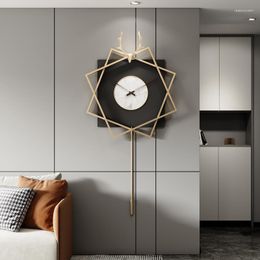 Wall Clocks Decorative Large Clock Modern Design Creative Luxury Silent Watches Orologio Da Parete Decoration For Home
