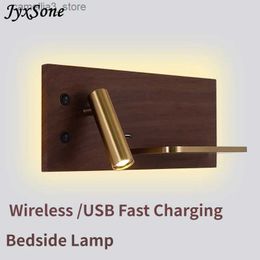 Wall Lamps Led Wall Lamp Home Decoration Modern Wall Light Fixture Bedside Lamp Simpl Dimmer for Living Room Indoor Lighting Usb Charging Q231127