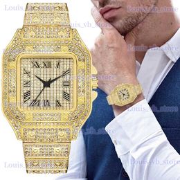 Other Watches Square Watch sky star steel band Diamond Men's Rome scale sky star fashion quartz watch T231127