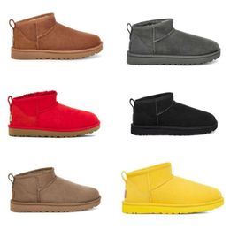 snow women ultra mini boots slipper U F17 winter new popular Ankle Soft comfortable Sheepskin keep warm plush with card dustbag beautiful gifts dfg11