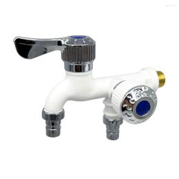 Bathroom Sink Faucets 1/2/3 Washing Machine Faucet 1 In 2 Out Washer Water Tap Temperature Resistant Replacement Outdoor Diverter Adapter