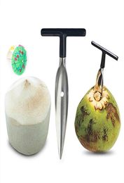 Coconut Opener Tool Stainless Steel Water Punch Tap Drill Straw Open Hole Cut Gift Fruit Openers Toolsa09264w6405640