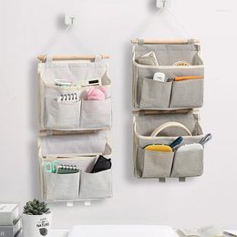 Storage Bags Bag Wall Hanging Basket Student Dormitory Cute Clutter Arrangement Shelving Free Punching DIY Collocation