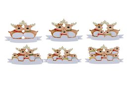 2022 NEW Christmas Tree Pendant Decoration Resin Snowman Xmas Elk DIY Home Decoration for kids Gifts DHLa337255028