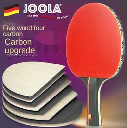 Table Tennis Raquets joola carbon 5 star table tennis racket for offensive rackets sport racket Ping Pong Raquete pimples in 231127