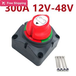 Auto Battery Disconnect Switch 12V 24V Marine 200A 300A Car Dual Battery Switch 3 Position Battery Selector Switch for Car Boat