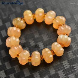 Strand Wholesale Natural Horn Bracelets Claw Pumpkin Beads Hand String Rosary Tibetan Style Bracelet Lucky For Men Women Jewellery