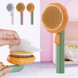 Grooming Pumpkin Cat Brush Pet Comb Puppy Kitten Grooming Hair Removal Combs Dog Hair Cleaning Brushes For Small Medium Dogs and Cats