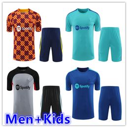 2023 2024 BARCELONAS men and kids football training tracksuit soccer suit kits jerseys polos Short sleeve shorts kit 23 24 mens polo jersey sets jogging Tracksuits