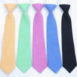 6*29cm Pure Color Neck Ties For Kids Children Baby School Students Decor Necktie Party Club Fashion Accessories