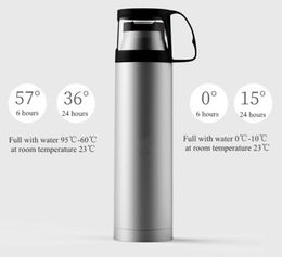 Pure Titanium TAO1 Insulation Vacuum Double Wall Water Bottle Warm Keeping 500ml 260g Foodgrade Cup style Lid Antifinger prints 9934400