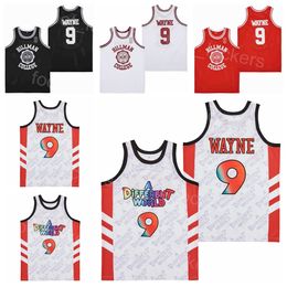 Basketball Film 9 Dwayne Wayne Hillman Jersey Moive TV Series A Different World College All Stitched University Pullover Retro For Sport Fans Vintage HipHop Men