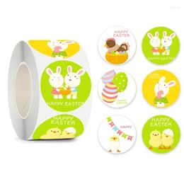 Gift Wrap Happy Easter Seal Label Sticker Peeps- Roll Cartoon Decal