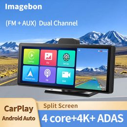 Other Electronics 1026 Wireless CarPlay Android Auto Dash Cam ADAS Touch Screen 4K DVRs GPS Navigation Dashboard Video Recorder 24H Park AUX J230427