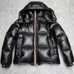 Men's Down Parkas Men Black Jacket Hooded Designer Puffer Winter Coat Warm Outerwear EGMP