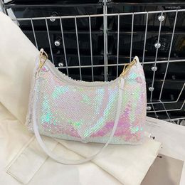 Evening Bags Women Sequins Handbags And Purse Silver Bag Small Shopper Tote Bling Fashion Lady Luxury Design Underarm Hobos