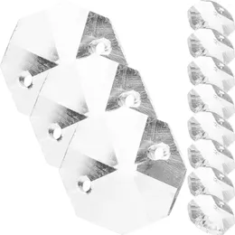 Curtain 100 Pcs Bead Octagonal Beach Charms For DIY Clear Glass Beads Door Jewellery Making