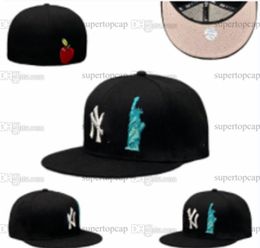 Men's Baseball Full Closed Caps SD Letter Brown Colour Bone LA Men Women New Chicago Green All Teams Sport 2023 Fitted Hats World Ed Series USA Statue V27-04