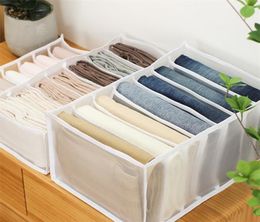 Closet Storage Organisers For Clothes Jeans Compartment Storage Items Bags Boxes Case Wardrobe Organiser Pants Drawer Divider 22076714575