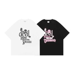 Men's T-Shirts 11 rosa irregular carta impresso vetements camisa de manga curta J230427