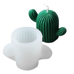 Craft Tools Cactus Silicone Candle Mould Handmade Soap Epoxy Decor 3D Clay Craft Mould for Wax Casting Plaster Moulding XBJK22024506810