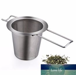 New Mesh Tea Infuser Reusable Tea Strainer Teapot EcoFriendly Stainless Steel Loose Tea Philtre Drinkware Kitchen Accessories1496004