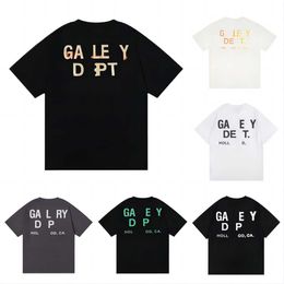 Men's Tshirts Tshirts Galleryes Depts Designer Summer Gallary Shirt Alphabet Printed Star Same Round Neck Short Sleeve Tshirt for Men and Women Gb