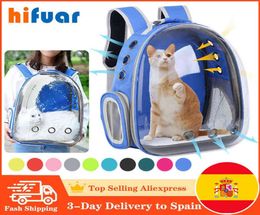 Cat Carrier Bags Breathable Pet Carriers Small Dog Cat Backpack Travel Space Capsule Cage Pet Transport Bag Carrying For Cats L2209116838