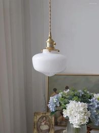 Pendant Lamps Nordic Lustre In Suspension Glass Lights For Restaurant DiningTable Modern Hanging Light Fixture Bedroom Bedside Lamp