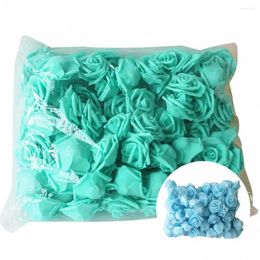 Decorative Flowers 100Pcs Fashion Foam Rose Convenient Smooth Simulation Non-fading