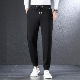 Men's Pants MINGLU Autumn Winter Mens Sweatpants Luxury Add Velvet Elastic Waistband Sports Casual Male Trousers Thicken Man 6XL
