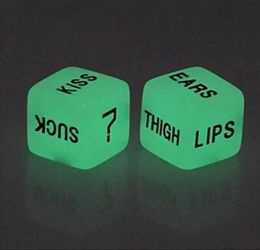 Dice Toys Funny Glow In Dark Love Sieves Adult Couple Lovers Games Sex Party Toy Valentines Day Gift for Boyfriend Girlfriend5485462